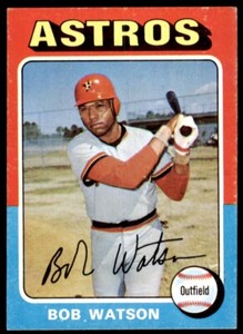 1975 TOPPS BOB WATSON 100 HOUSTON ASTROS #227