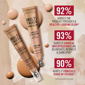 Rimmel Multi Tasker Wake Me Up Concealer & Foundation *BRAND NEW & SEALED* - Picture 1 of 14