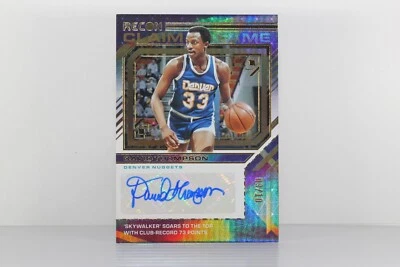 2021-22 PANINI RECON DENVER NUGGETS GOLD /10 AUTO DAVID THOMPSON #CFS-DVT (BB4) Foto 1 de 2