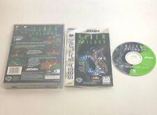 Alien Trilogy ~ COMPLETE IN BOX CIB + REGISTRATION CARD ~ Sega Saturn