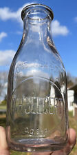 RARE Cleveland OH Ohio WH SEEGERT DAIRY Pint Milk Bottle Larchmont Avenue Ave