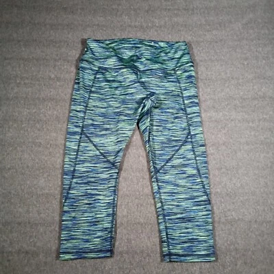 Pantalones Tek Gear Mujer Medianos Azul Verde Brezo Legging Causal Athleisure Recortados Foto 1 de 4