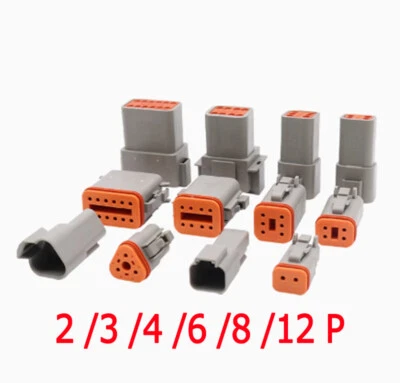 2-12 Pin Electric Cable Wire Connector Plug Male Female Waterproof Car Auto - Image 1 of 4