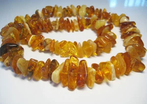 Massive Natural Baltic Amber Necklace 45 gr. Handmade Gemstone !!! - Picture 1 of 7