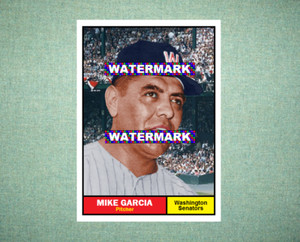 Mike Garcia Washington Senators 1961 Style Custom Baseball Art Card