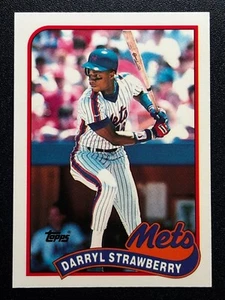 1989 Topps Tiffany #300 Darryl Strawberry New York Mets New York Yankees - Picture 1 of 2