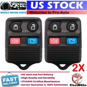 2x Car Remote Key Fob For 1999 2000 2001 2002 2003 2004 2005 Ford Mustang Taurus - Picture 1 of 14