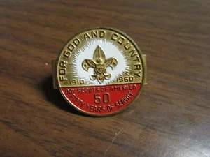 1960 BSA 50th Anniversary Metal Neckerchief Slide     c56 - Picture 1 of 1