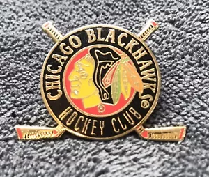Vintage 1993 CHICAGO BLACKHAWKS HOCKEY CLUB NHL Pin - Peter David Collectibles - Picture 1 of 8