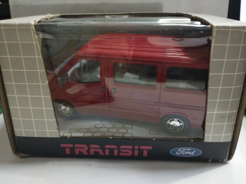 SCHABAK FORD TRANSIT MK3 FURGONE ROSSO SCALA 1/43 - Immagine 1 di 1