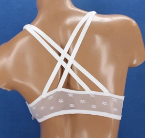 Victoria Secret Underwire Lined Strappy Front Close Demi Bra NWT Size 34D #H8162 - Picture 1 of 6