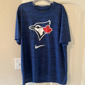 Nike Dri Fit Toronto Blue Jays Shirt Mens Size 2XL Blue MLB Baseball - Picture 1 of 3