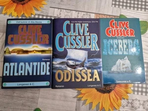 Atlantide + Odissea + Iceberg Clive Cussler Longanesi 1ed Rilegati - Foto 1 di 11