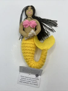 Artisans Handcrafted Ornament Felt Silk Road Bazaar 7” Mystic Mermaid NWT - Picture 1 of 10