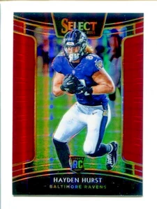 Panini Select Maroon Prizm #68 Concourse 2018 - Hayden Hurst #/99 🏈 RC - Imagen 1 de 3