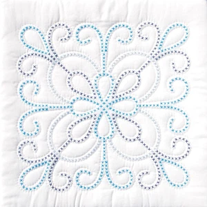 Jack Dempsey Stamped White Quilt Blocks 18"X18" 6/Pkg-XX Design - 732 103 - Foto 1 di 1