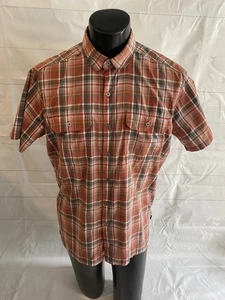 Kuhl Response Shirt Mens Medium Red & Gray Plaid Lightweight Hiking Gorpcore # - Picture 1 of 12