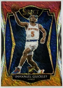 2021 Immanuel Quickley Select Red and Orange Shimmer, G, Knicks, NBA, RC - Picture 1 of 2