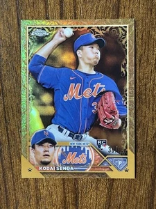 2023 Topps Gilded Collection - KODAI SENGA /99 RC Rookie NY Mets Gold Refractor - Picture 1 of 3