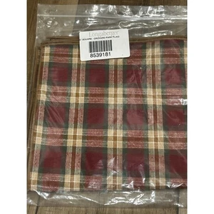 Longaberger Baskets Orchard Park Plaid 36" Fabric Table square NEW - Picture 1 of 2