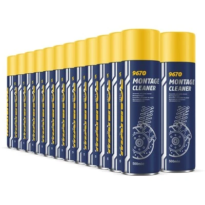 24x 500ml MANNOL 9670 Montage Cleaner Spray, Bremsenreiniger, Universalreiniger - Bild 1 von 4