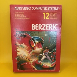 Atari 2600 Berzerk video game with box and instructions. Tested & Working - Picture 1 of 15