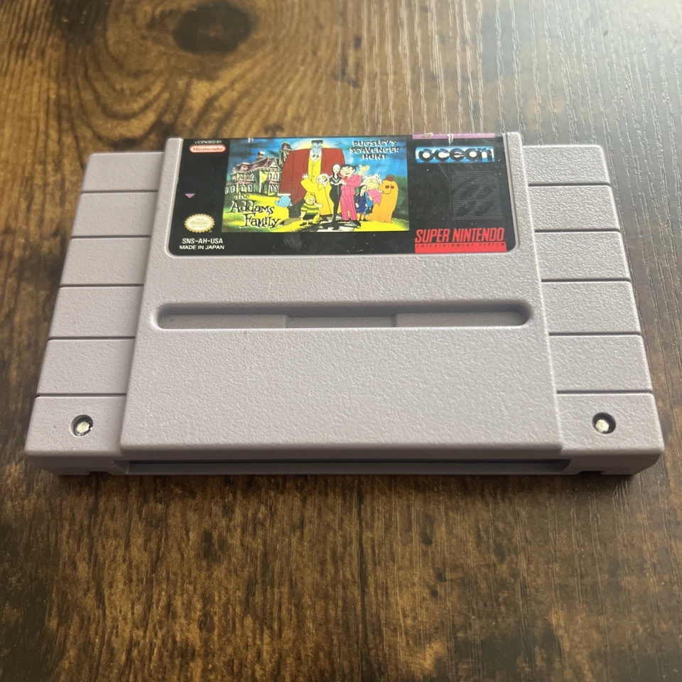 Snes Super Nintendo Addams Family: Pugsley's Scavenger Hunt Polished Contacts - Image 1 of 1