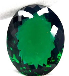 Certified 210.10 Ct Natural Tsavorite Green Garnet – Oval Cut Loose Gemstone - Picture 1 of 8