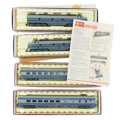 RIVAROSSI EMD BALTIMORE & OHIO LOCOMOTIVES PASSENGER W/ Original Boxes HO SCALE - Image 1 of 4