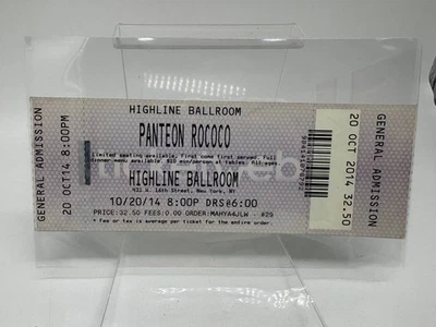 Boleto - PANTEÓN ROCOCÓ / SALÓN DE BAILE HIGHLINE / ADMISIÓN GENERAL - 24/10/14 Foto 1 de 2