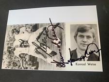 KONRAD WISE WORLD CHAMPIONSHIP 1974 GDR national player photo 10x15 autograph