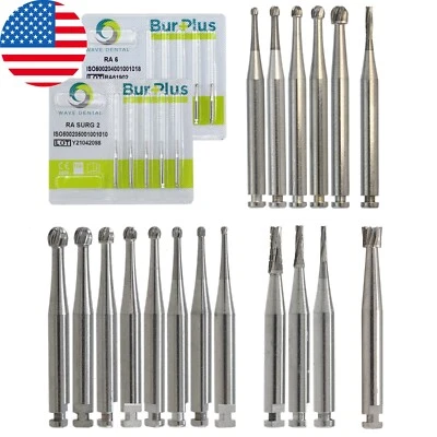 Wave Dental Carbide Burs Surgical Bur Latch 2.35mm RA SURG 2 4 6 8 Contra Angle - Image 1 of 4