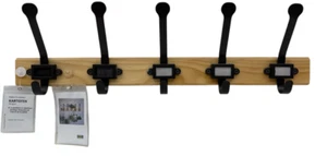 New IKEA KARTOTEK Pine Gray Rack With 5 Hooks  60 cm (23 ½ ") 803.470.78 - Picture 1 of 7