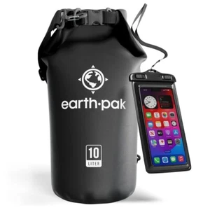 Earth Pak Original Waterproof Dry Bag - 10L - Black - Picture 1 of 1