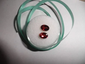 Dos óvalos de 7x5 mm granate rojo 2,7 cct G4510 - Imagen 1 de 7