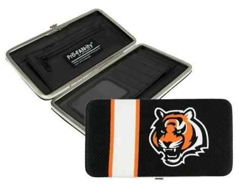 NEW! CINCINNATI BENGALS NFL FOOTBALL JERSEY CLUTCH SHELL WALLET LICENSED Cover