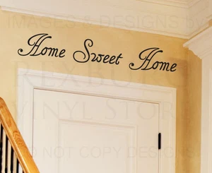 Wall Decal Quote Sticker Vinyl Art Lettering Decorative Home Sweet Home H16 - Picture 1 of 1