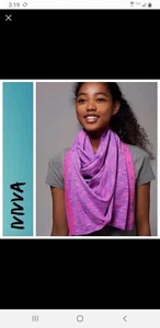 IVIVVA lululemon pink blue heathered snap side wrap Infinity scarf - Picture 1 of 7