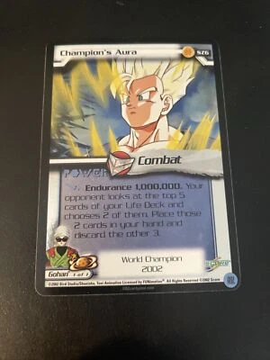 Dragonball Z Dbz Ccg Champions Aura SZ6 Uber Ultra Rare Promo - Image 1 of 2