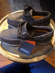 Rockport Work Sailing Club Stahlkappe Arbeitsschuh - Herren Größe 5 W - Braun 6736 - Bild 1 von 5