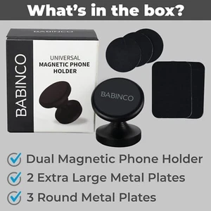 Magnetic Phone Holder for Gym – Strong Magnet, 360° Adjustable, Universal Fit - Picture 1 of 5