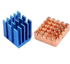 Copper Aluminium Cooling Heatsink Kit for Raspberry Pi 3 Raspberry Pi 2 B+ - Picture 1 of 5