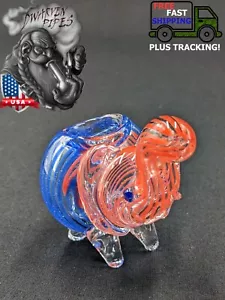 3" Elefant Tabak Rauchen Glas Bowl Pfeife 03 - Bild 1 von 4