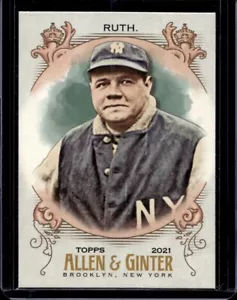 Babe Ruth 2021 Topps Allen & Ginter - #120 - New York Yankees - Picture 1 of 2