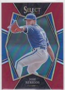 2022 SELECT..JOSE BERRIOS..PREMIER LEVEL..RED PRIZM../199..CARD # 135..BLUE JAYS - Bild 1 von 1