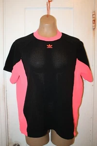 ADIDAS Women Originals AA-42 Knit TEE Black Pink Small EUC CE0982 - Picture 1 of 6