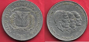 REPUBLICA DOMINICANA . MEDIO PESO 1987 - Picture 1 of 1