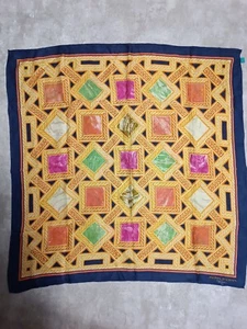 VNTG Pierre Balmain Silk Scarf Multicolored - Picture 1 of 10