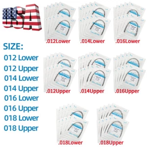 20packs Dental Orthodontic Stainless Steel Arch Wires Round Ovoid Form 200pcs - Picture 1 of 17