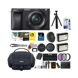 Sony Alpha a6100 APS-C Mirrorless Camera w/ 16-50mm Lens & Software Suite Bundle - Picture 1 of 12